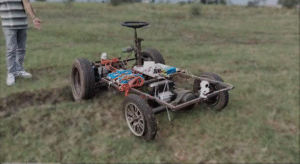 Wheel Drive Remote Operated All-Terrain Vehicle Prototype